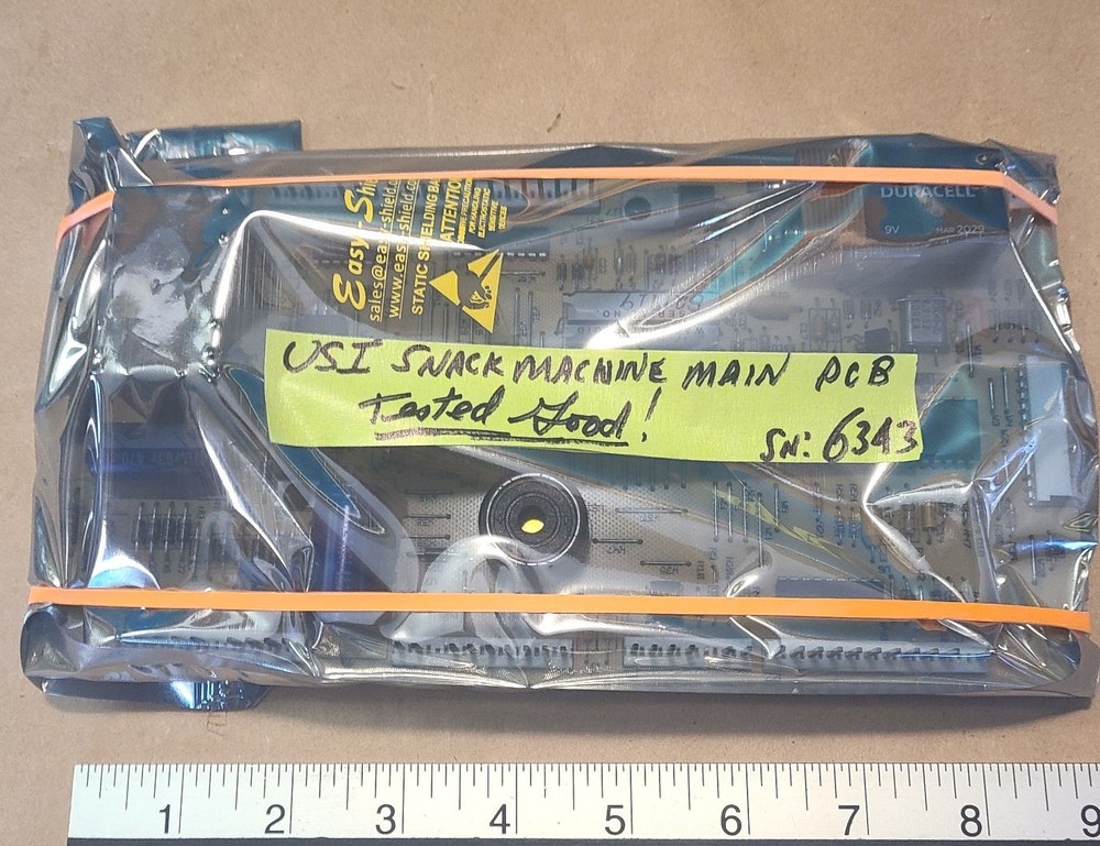 USI snack vending machine main control board - Tested good