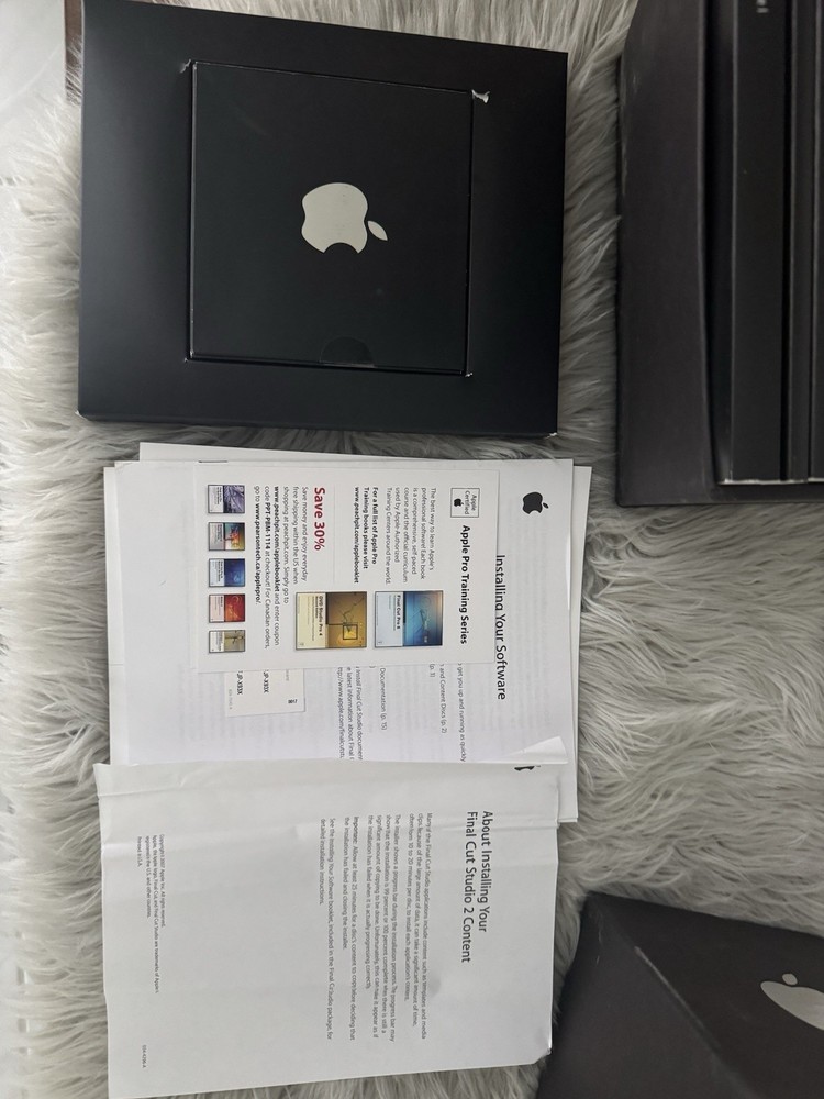 Apple Final Cut Studio 2 Pro Suite Full Box Set Manuals Discs Mac