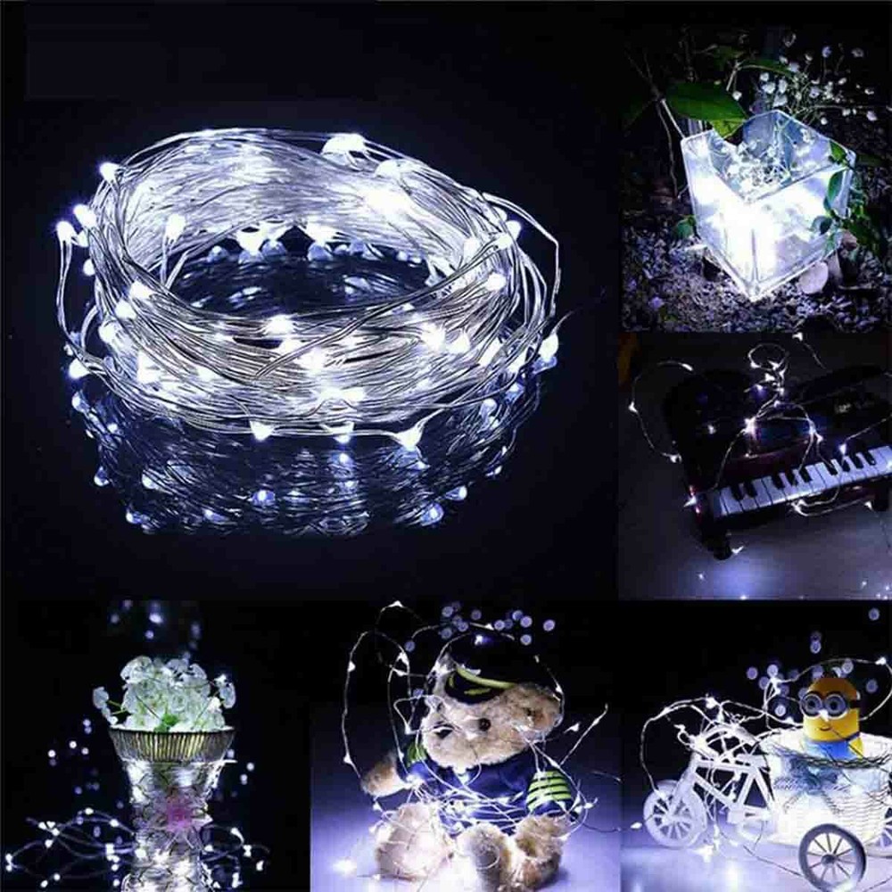 Solar String Lights Christmas Lights Holiday Lighting Outdoor Copper Wire Decor