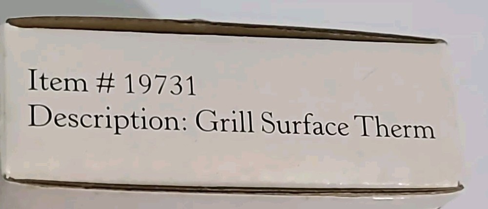 Extra Large 3.5" Face Direct Grill Surface Thermometer 100-600 Degrees NOS