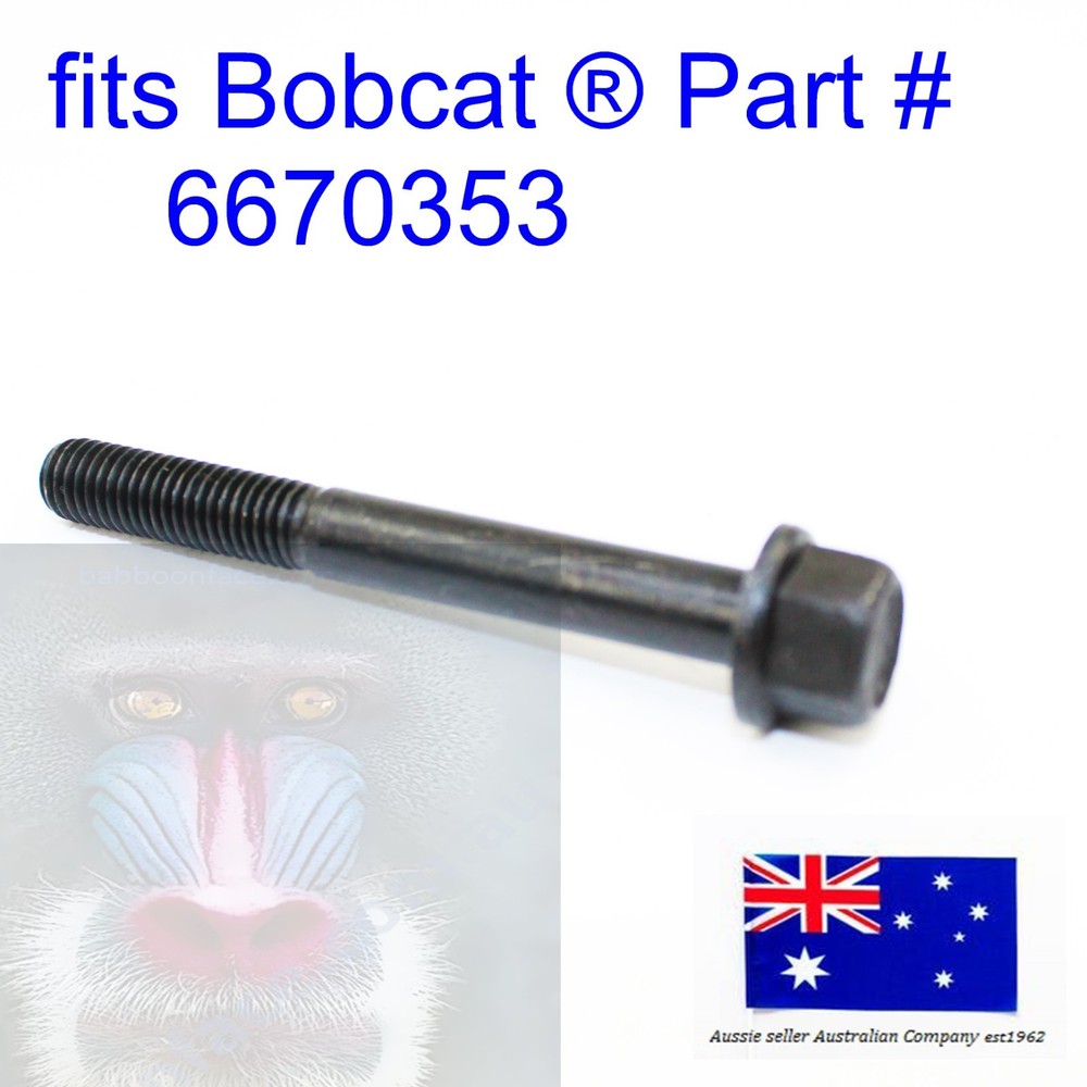 for 1 x Bobcat Engine Cylinder Head Bolt Kubota D722 E10Z E16 E17 E17Z E19 E20