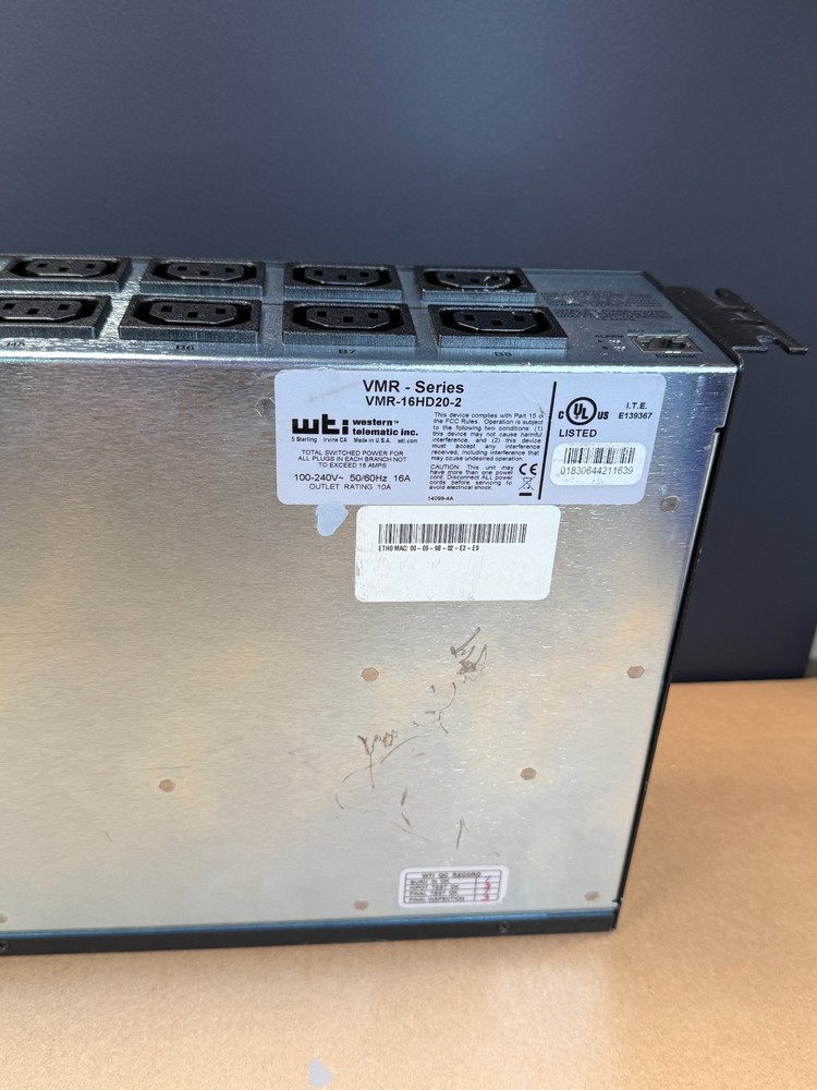 WTI VMR-16 MANAGED POWER CONTROLLER Works Ships Fast!!!