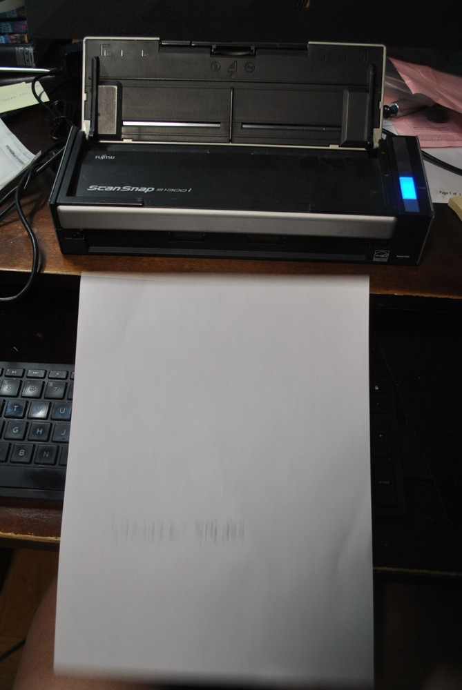 Fujitsu S1300i ScanSnap Document Scanner w/ USB Cable AC Adapter - Tested Works