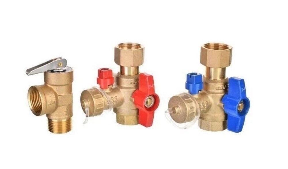 Rheem Brass Service Valves for Tankless Water Heaters RTG20326.