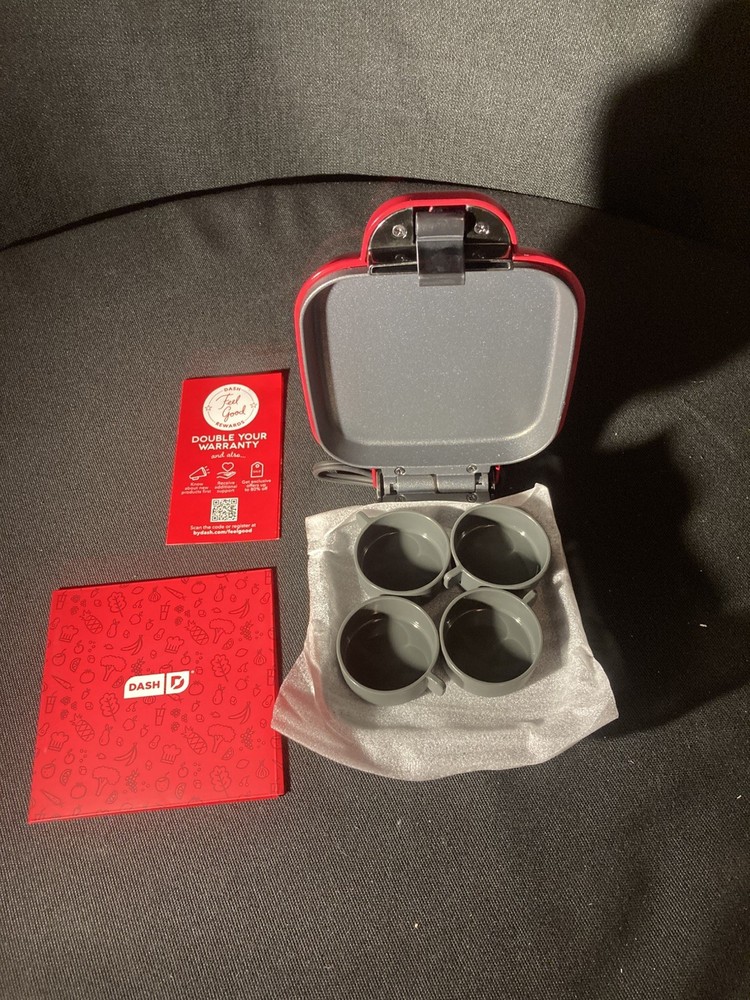 Egg Bite Maker By Dash, Open Box, Red, 420 W, Makes 4 Egg Bites