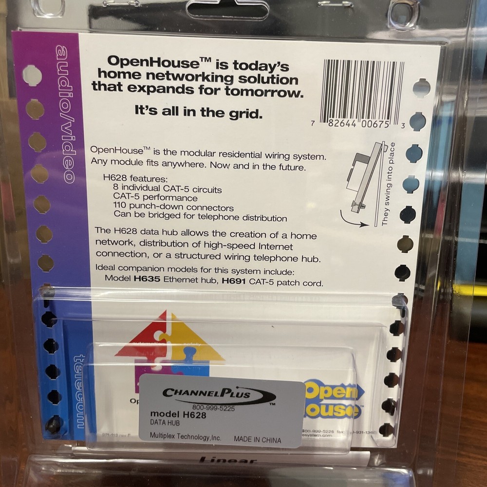 NEW Open House Data Termination Hub Model H628 ChannelPlus CAT-5 Network