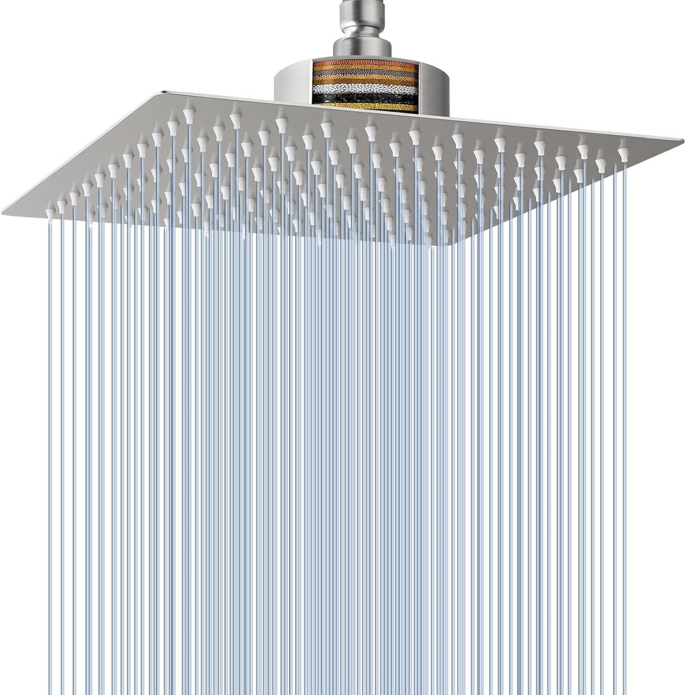 Rain Shower Head with ed - High Flow Lar Rainfall Shower