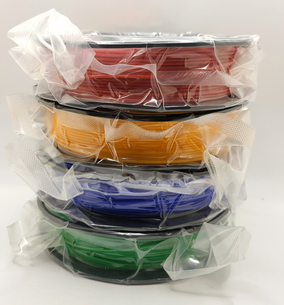 Gizmo Dorks 3D Printer Filament PLA 1.75mm 200g ea 4 COLOR Pack MULTICOLOR B