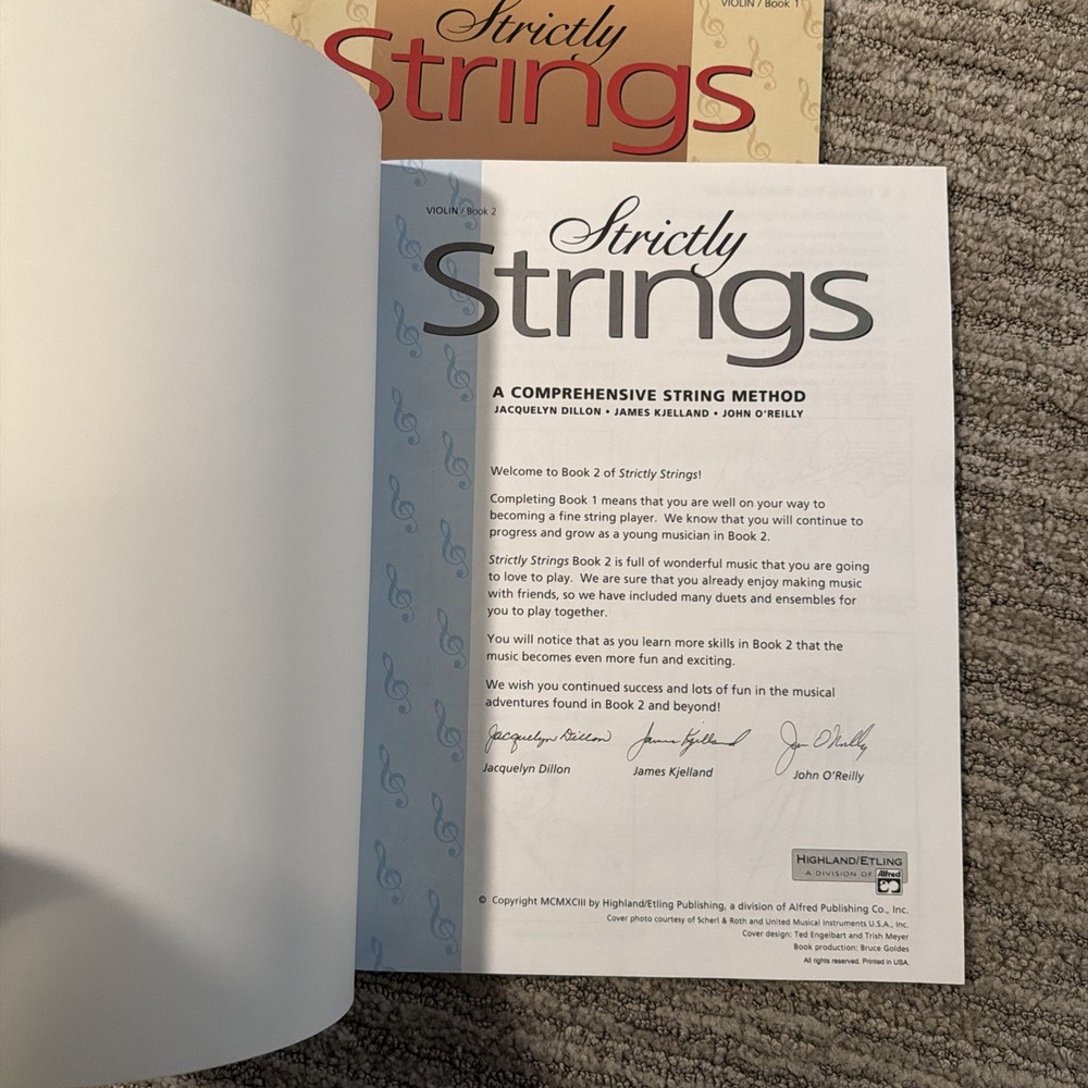 New Strictly Strings Violin Books 1 & 2 Comprehensive String Method