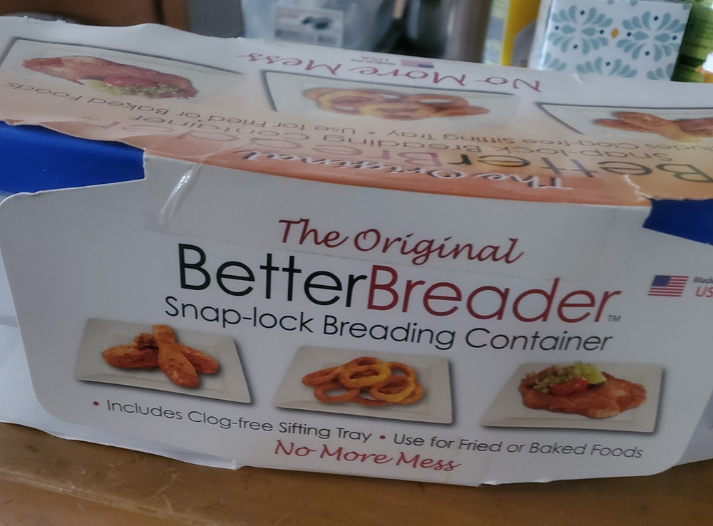 Better Breader Bowl Kitchen Food Storage Container For Easy Mess Free Breading