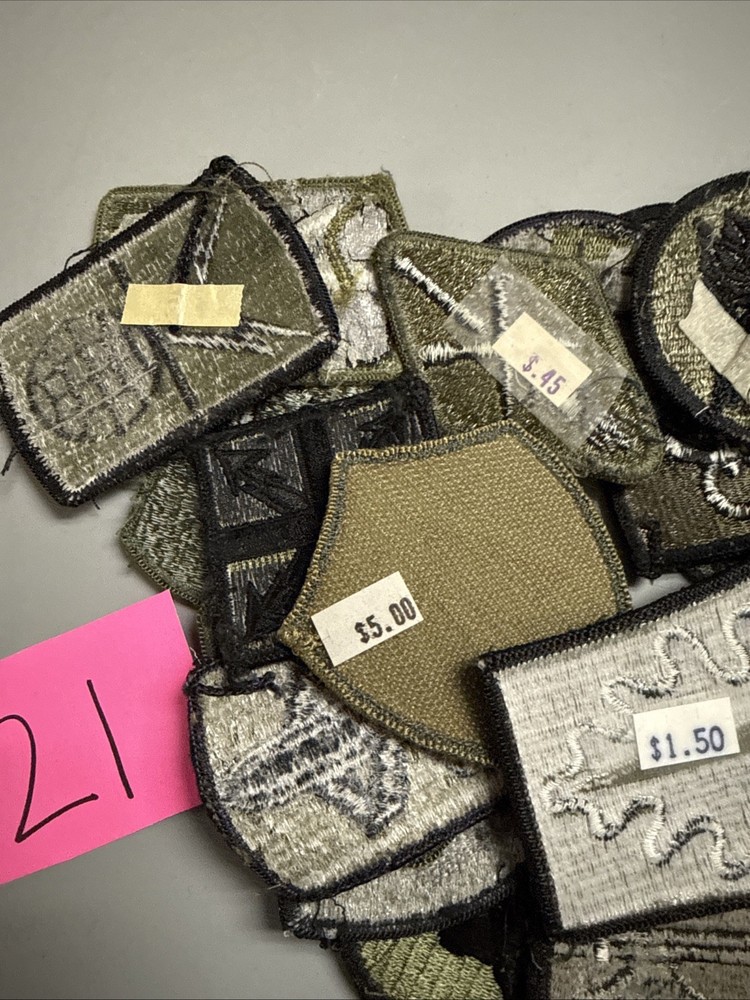 Cold War US Olive Drab Patch 21 Pieces P121