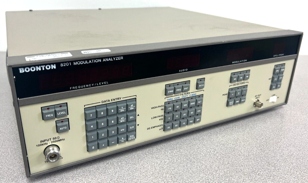 Boonton 8201 100 kHz to 2.5 GHz Frequency Range, Modulation Analyzer