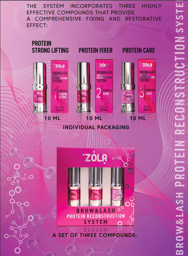 ZOLA Lamination Kit NEW Brow&Lash Protein Reconstruction System