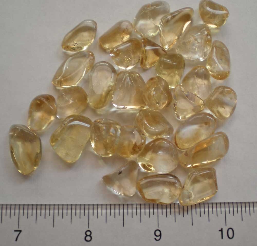 Citrine - 2 Ounces Tumbled Stones  rt498g
