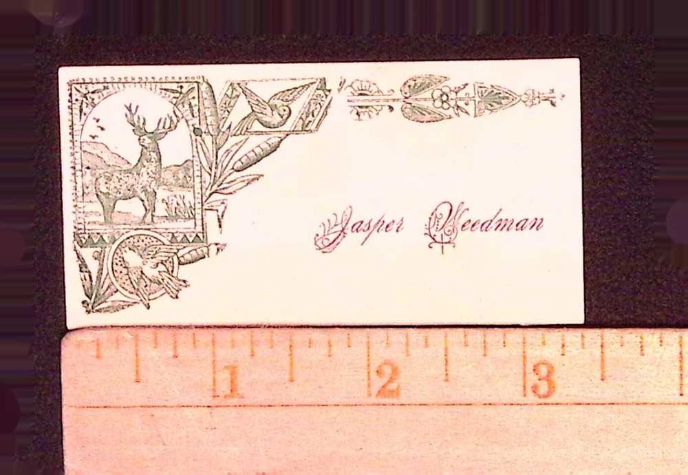 Jasper Weedman Vintage Name Card