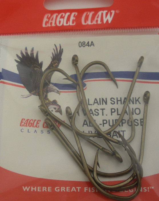 Eagle Claw 84A #3/0 8Ct Offset Bronze Hooks