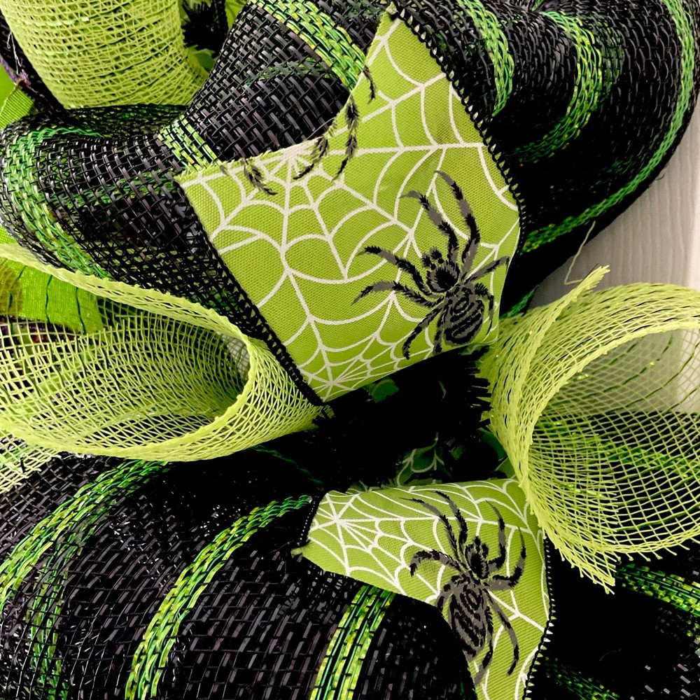Witches' Brew Cauldron Halloween Deco Mesh Wreath