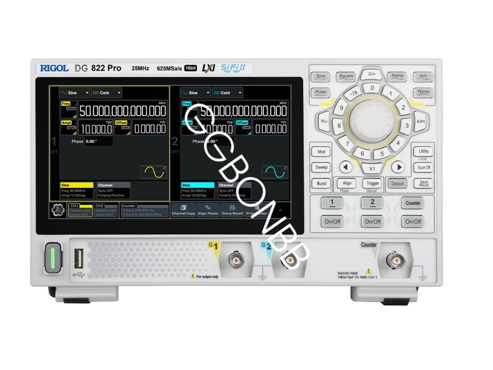 Rigol DG822 Pro - Function/Arbitrary Waveform Generator (2 Channel / 25 MHz)