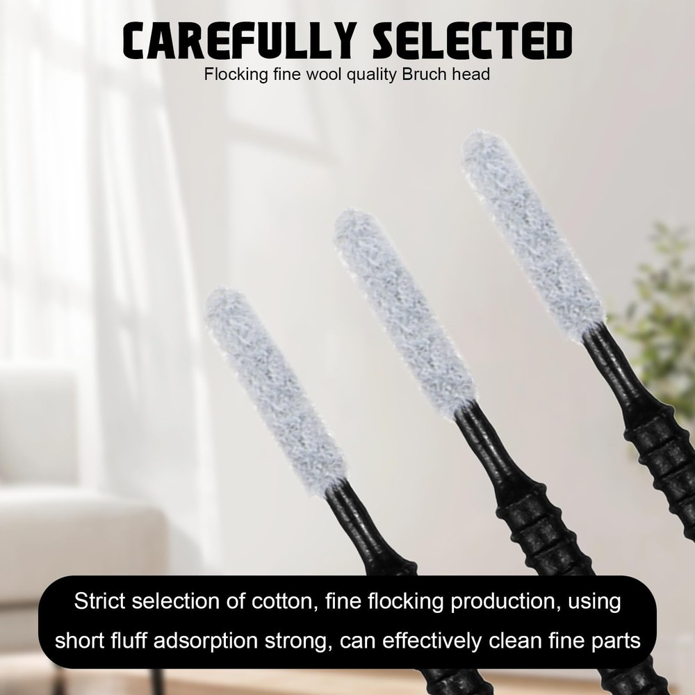 200pcs Micro Brushes Cotton Swabs Micro Applicator Brush for Eyelash Extensio...