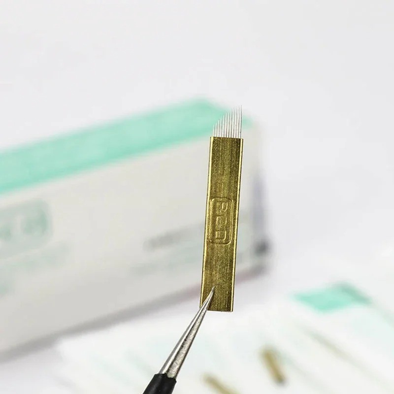 Permanent Makeup Eyebrow Microblading Needles For Embroidery Manual Tattoo Pen