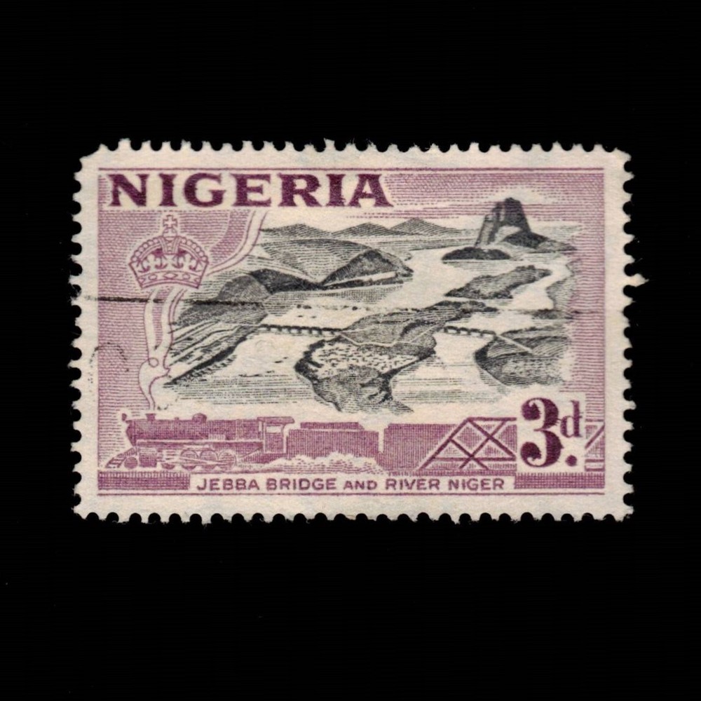 Nigeria, Scott 84, Jebb Bridge Over Niger River, 1953, used