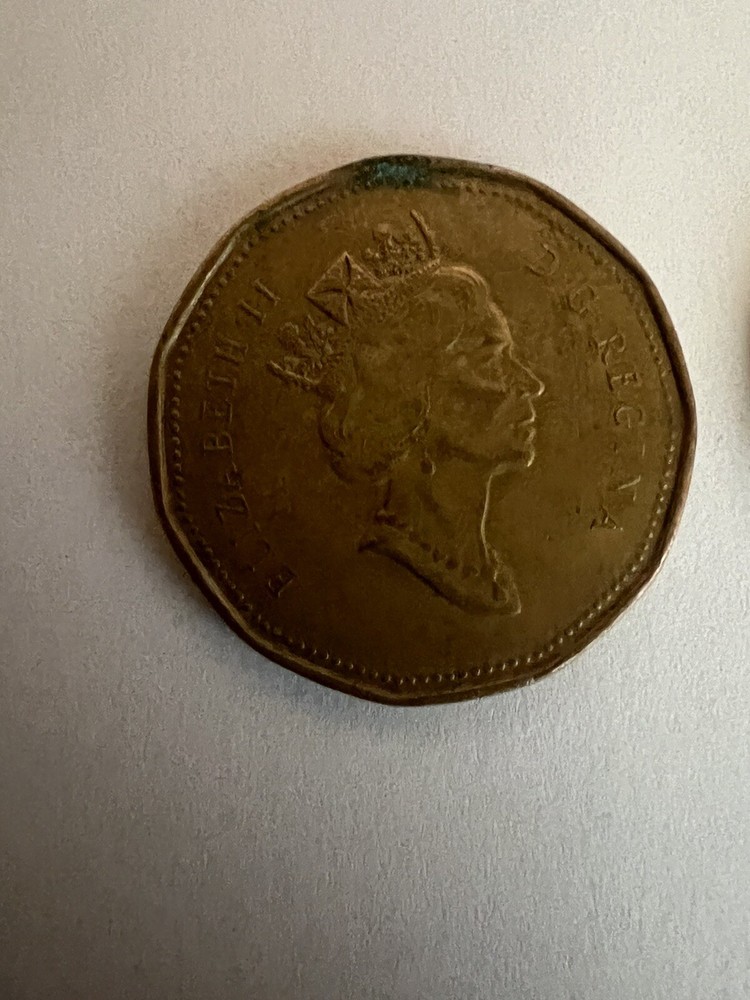 2 Queen Elizabeth II Canada One Dollar coin