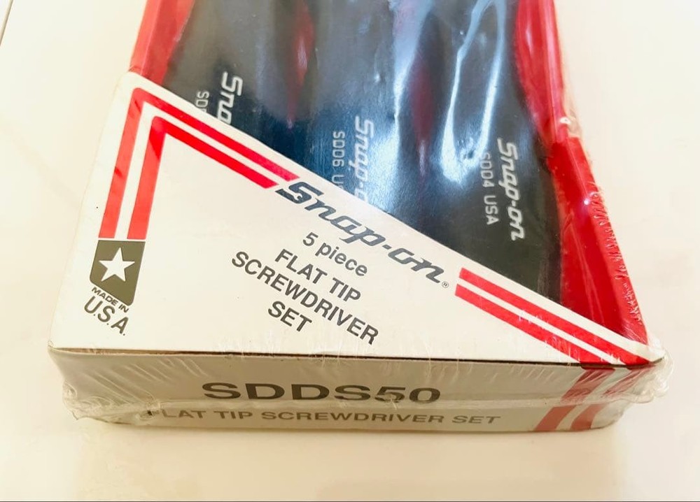 Snap-on SDDS50 Flat Tip Screwdriver, 5-piece set NEW