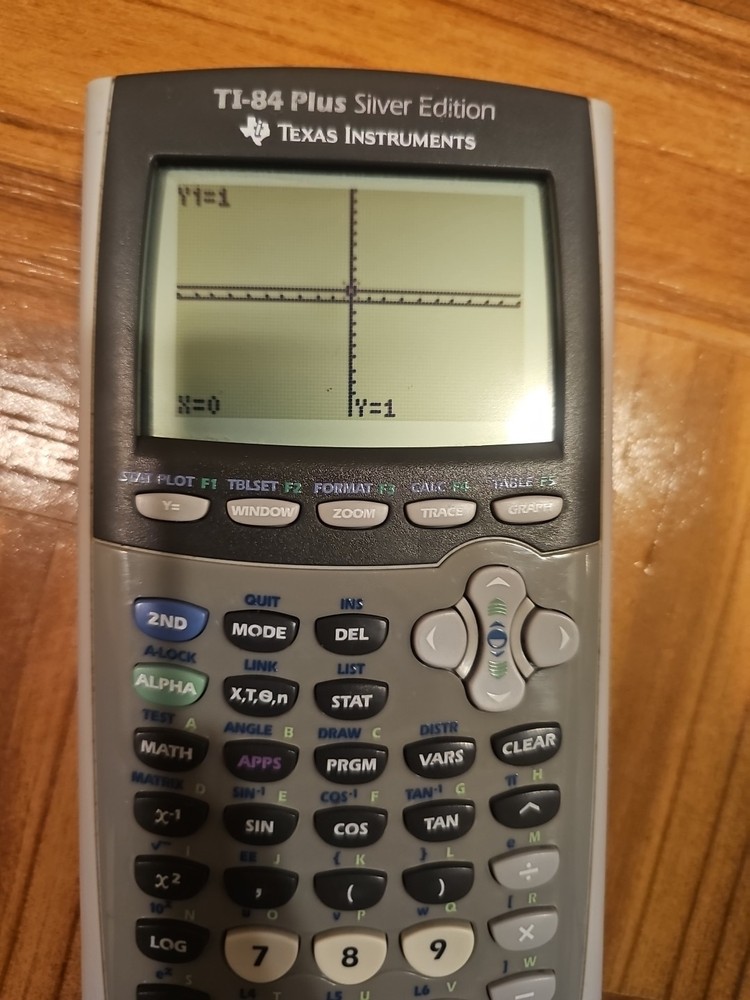 Texas Instruments TI-84 Plus Silver Edition Graphing Calculator - Tested Works