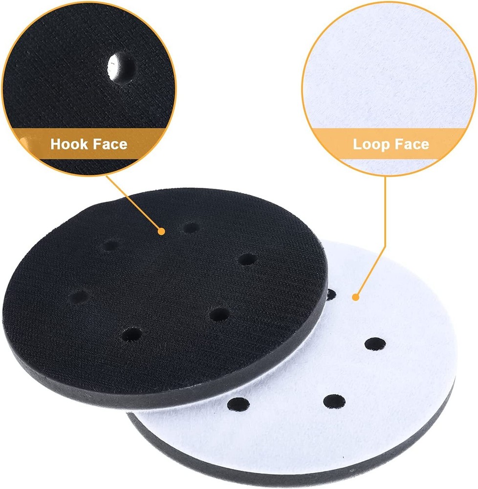 6in Hook & Loop Foam Interface Buffer Backing Pad for Sanding Pads Sanding Disc