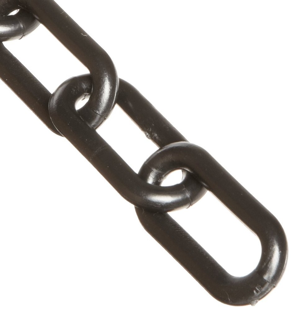 Plastic Chain 6mm 1-1/2" X 50 Ft  - Black