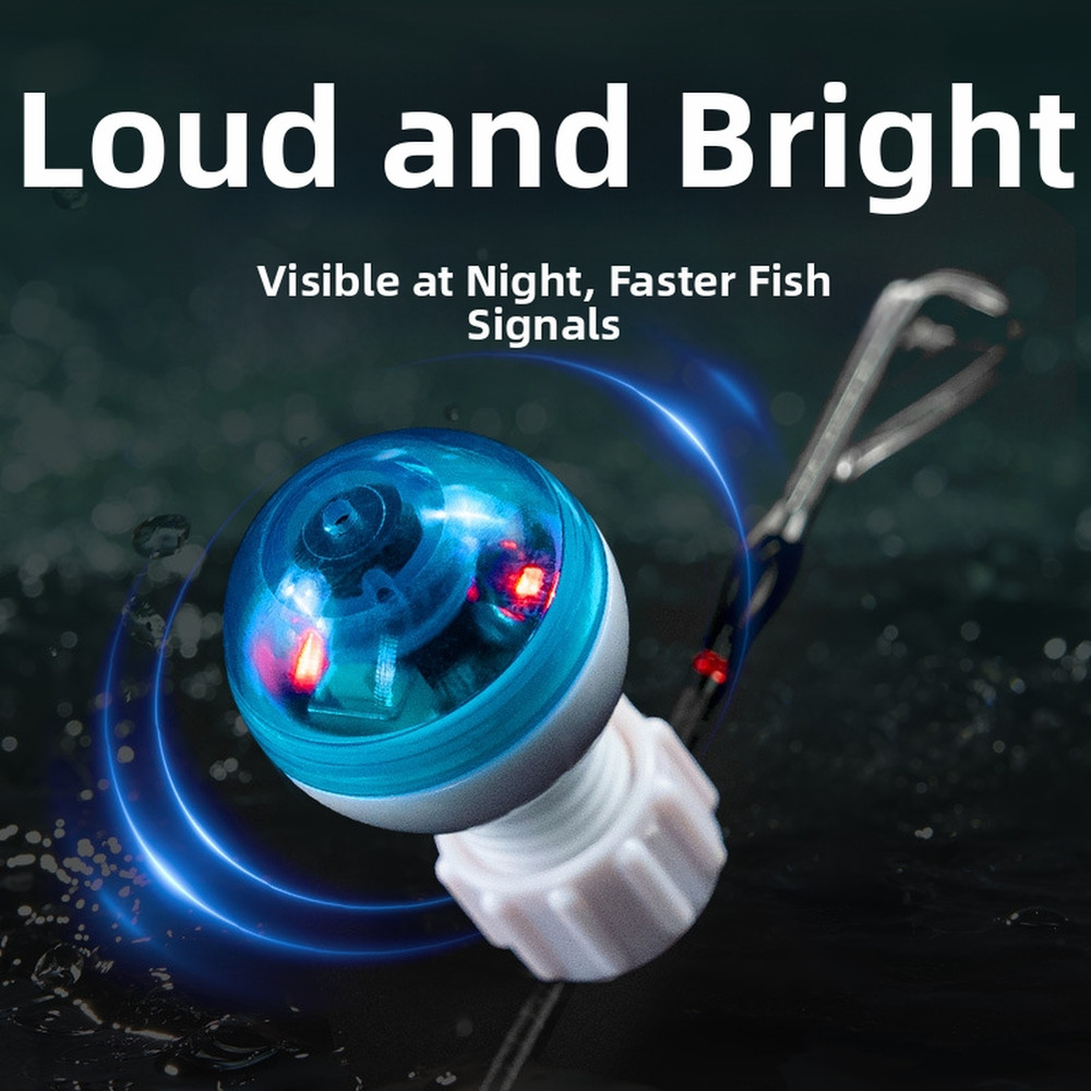 Compact Rod Tip Alarm for Anglers Bright Visibility Multiple Viewing Angles