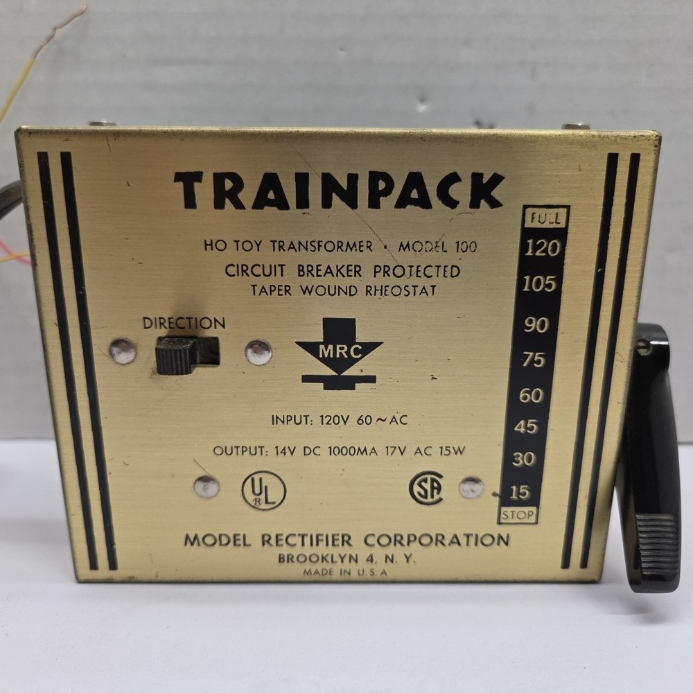 Model Rectifier Corporation Trainpack 100 Scale Model Train Transformer