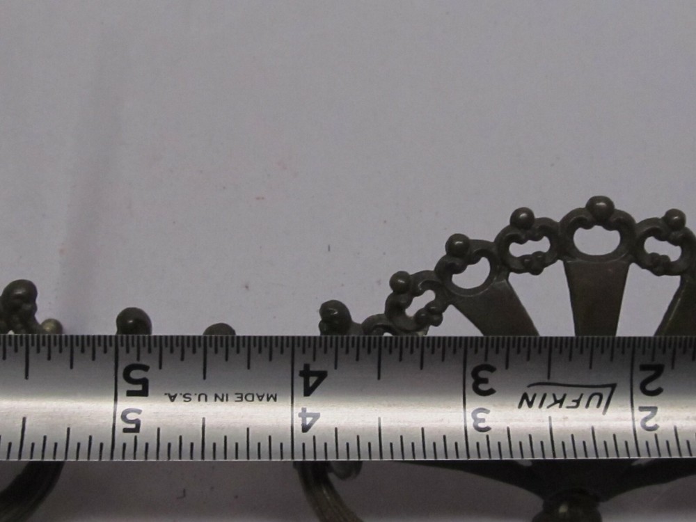 3 Vintage Fancy Brass Drawer Pulls