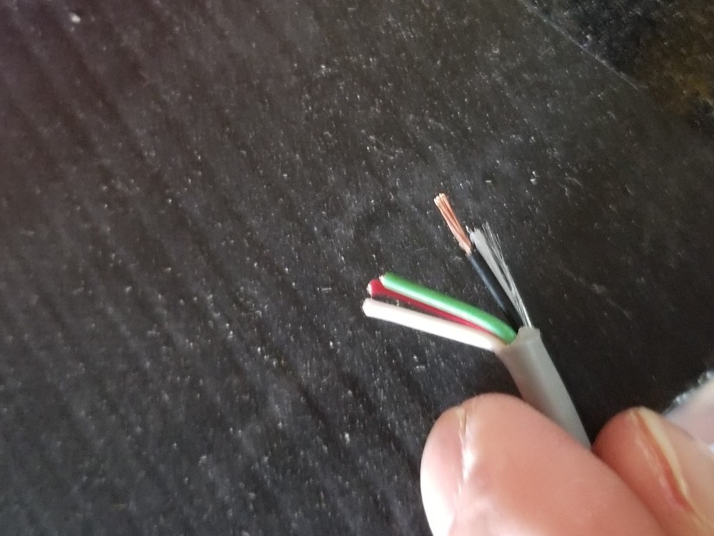 Carol E1004S 22/4C Premium Bare Copper Riser Sound & Security Cable Gray /100ft