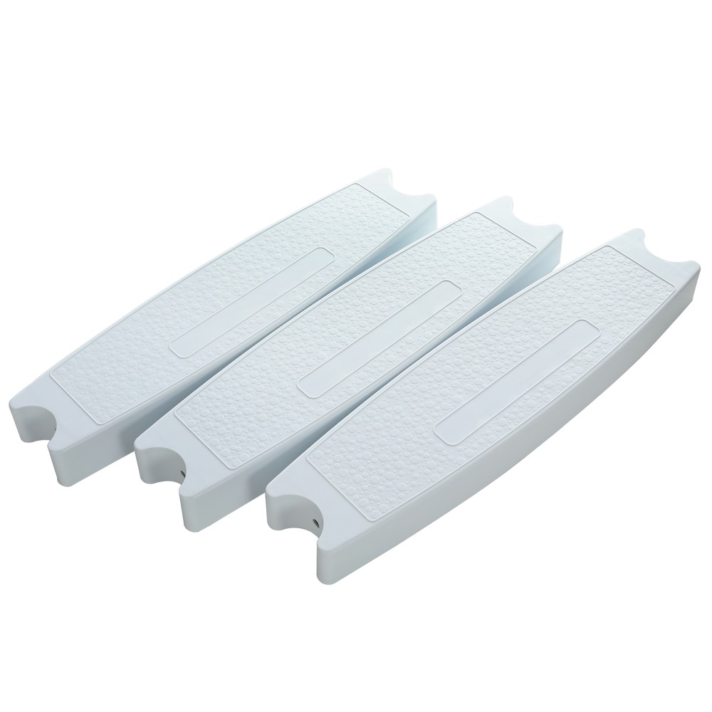 3Pcs Swimming Pool Molded Plastic Replacement Ladder Rung Steps