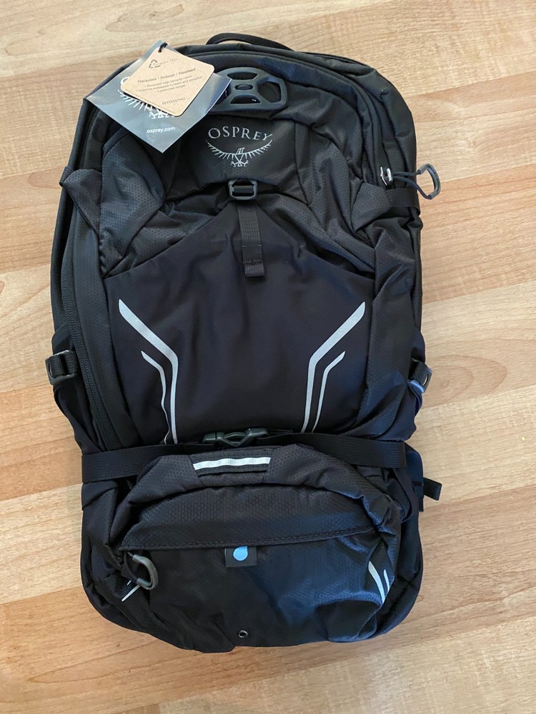 Osprey Syncro 20 Hydration Black Day Pack hiking, biking, climbing