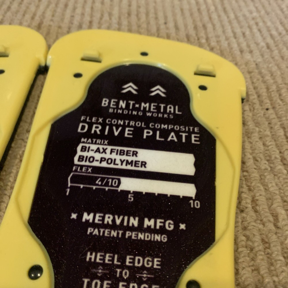 Bent Metal Binding Works Snowboarding Flex Control Composite Drive Plate