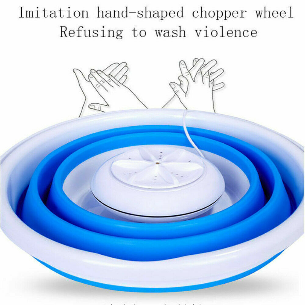 Bucket Type Folding Mini Portable Laundry Machine Clothes Washing Machine