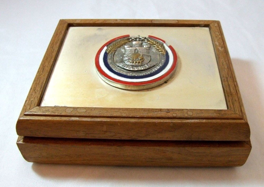Stunning Air Force Brunel Silver Presentation Trinket Box Wg Cdr Robert Parker