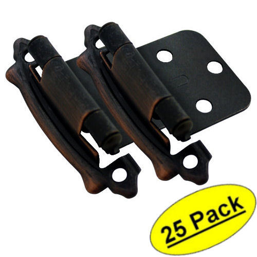 *25 Pack* Cosmas Oil Rubbed Bronze Hinge Variable Overlay #17329-ORB