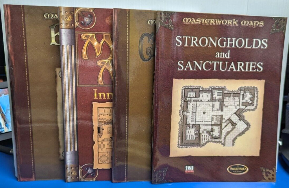 MASTERWORK MAPS STRONGHOLDS - CHASBIN KEEP - BUCKBRAY TOWER - INNS  DARKFURIES