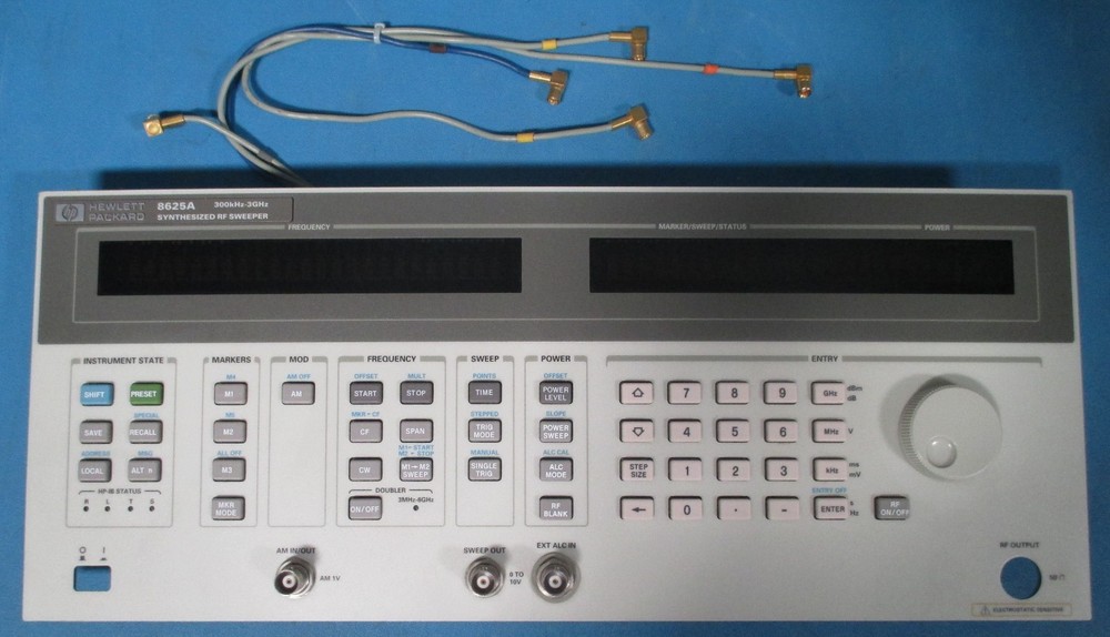HP Agilent 8625A Synthesized RF Sweeper Front Panel Display Assembly