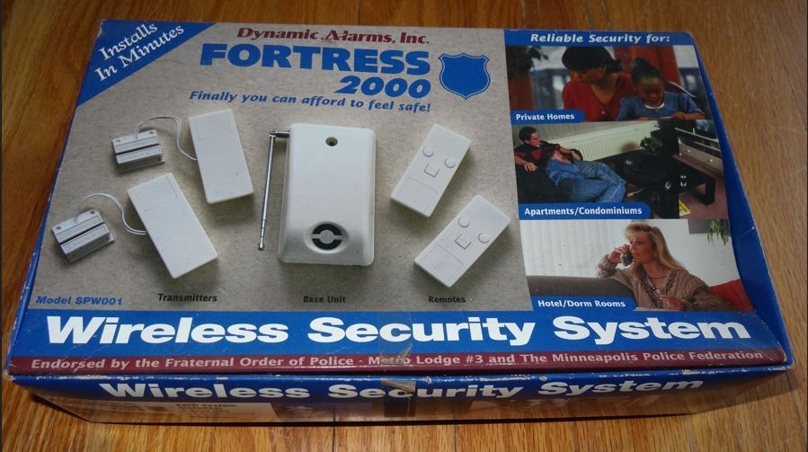 Wireless Security System Fortress 2000 Model SPW001. DIY easy installation.