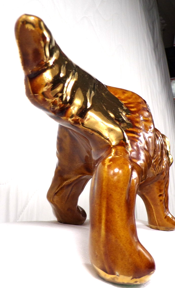 McCoy Hunting Dog Pointer Setter Brown Planter