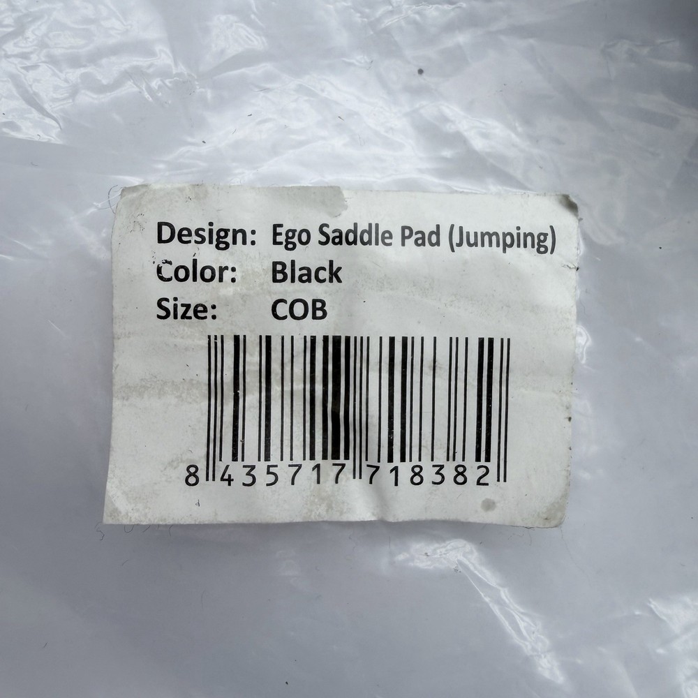 Ego Saddle Pad (Jumping) Black, COB