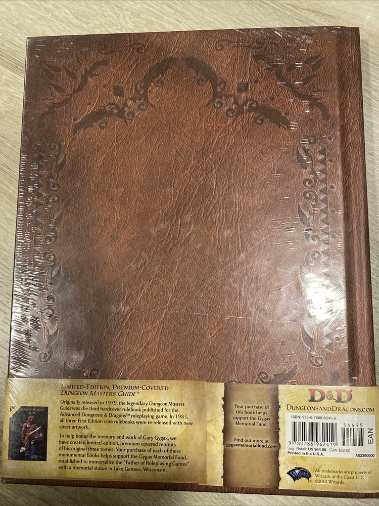 Dungeon Masters Guide Gygax Memorial Fund Issue New