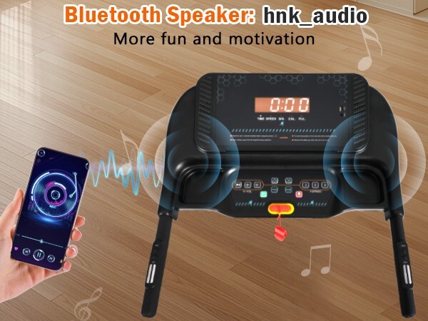Incline Treadmill 3.0 HP Auto-Folding Type C USB Charge 10 MPH Bluetooth Speaker