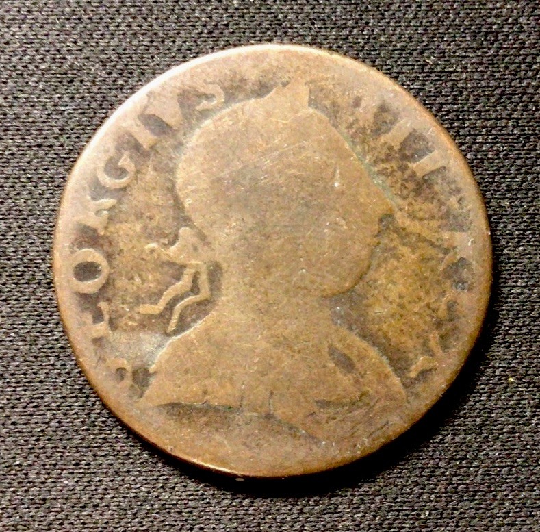 1773 Britannia Half Penny Copper! ENN Coins