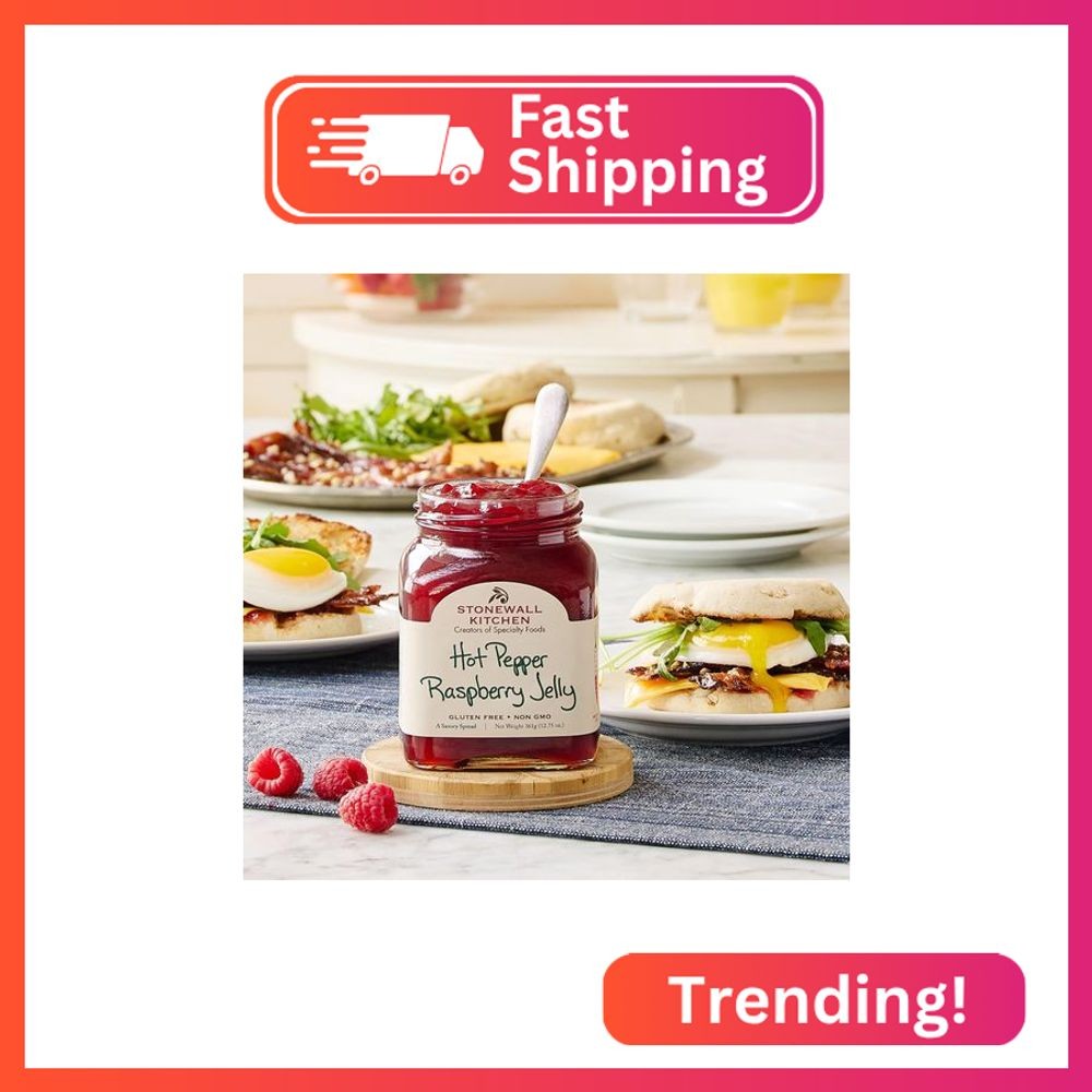 Stonewall Kitchen Hot Pepper Raspberry Jelly, 12.75 oz