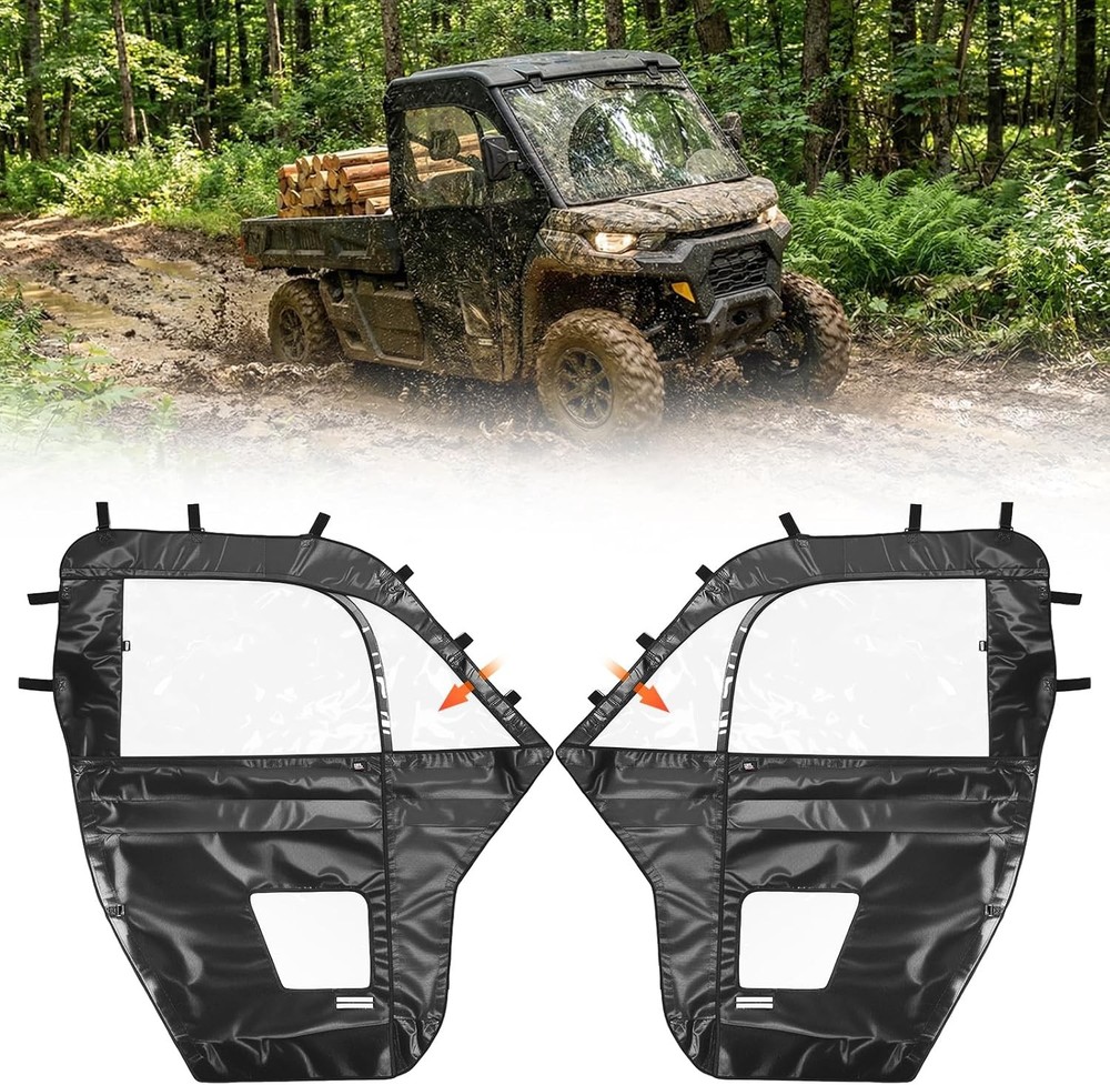 Can Am Defender Soft Doors Cab Enclosure 2017-2025